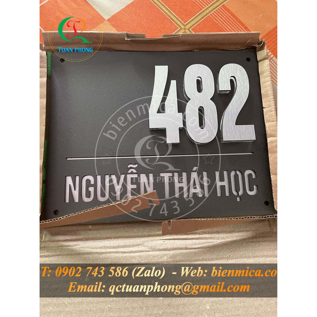 Mẫu Biển Số Nhà đẹp - Bảng Số Nhà  - Biển số Nổi