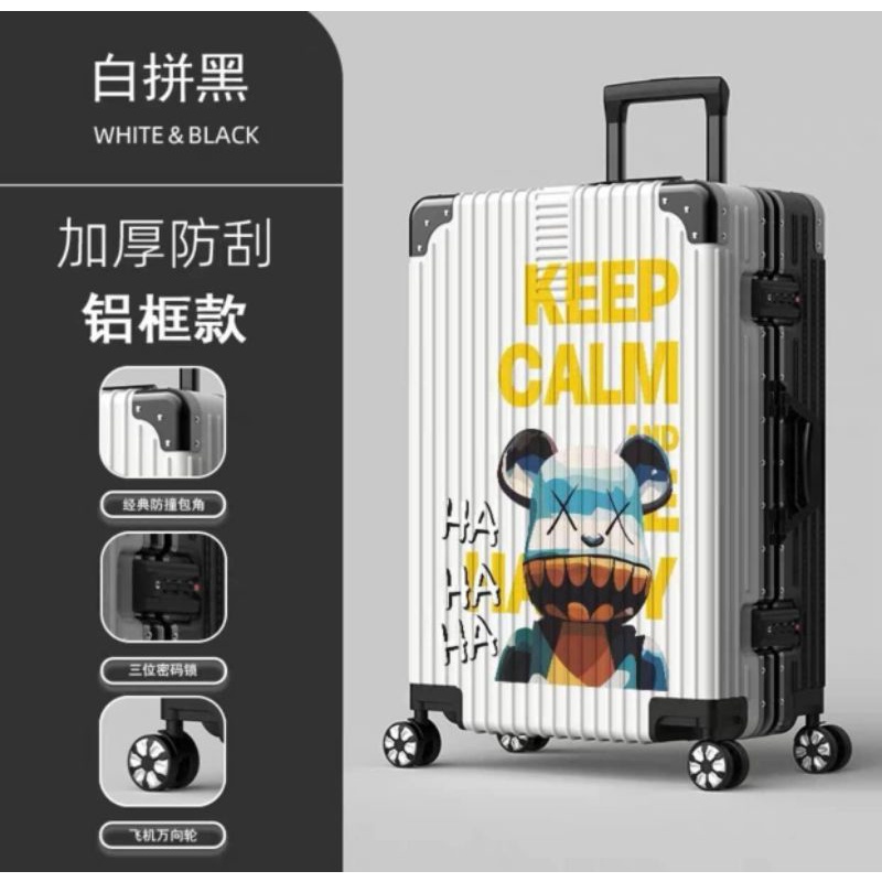 Vali du lịch Gấu khung nhôm khóa sập hàng cao cấp