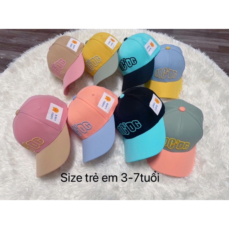 MŨ LƯỠI TRAI TRẺ EM VÁ MÀU GOODLUCK