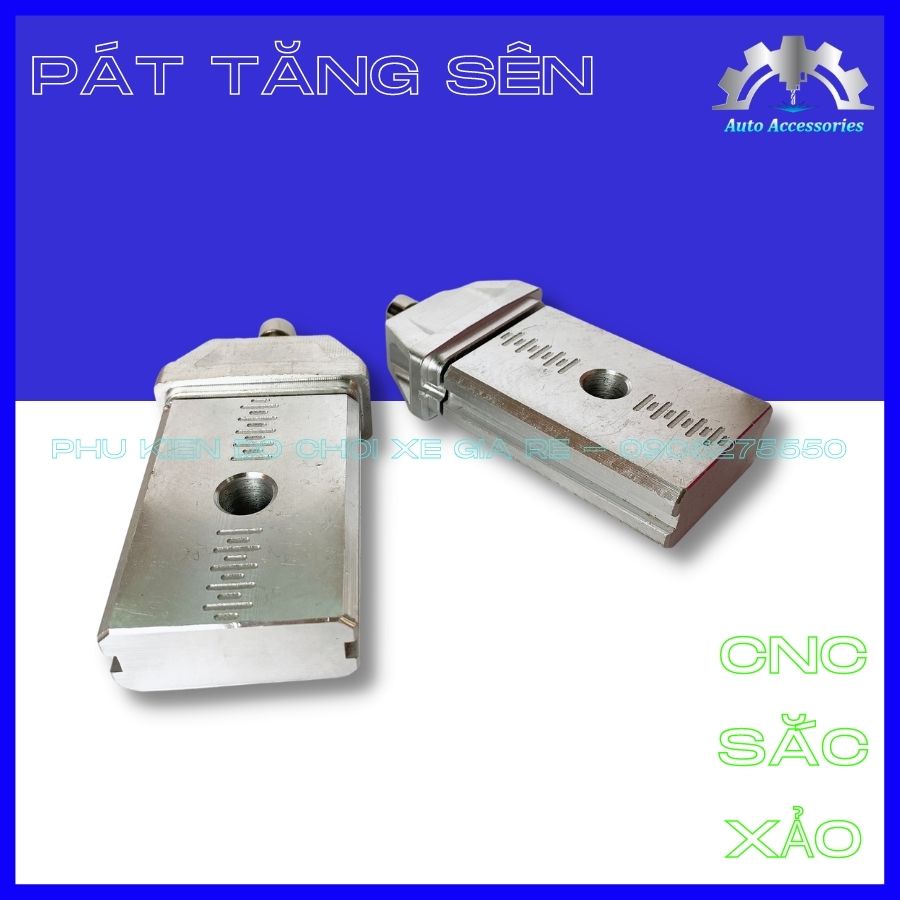 Pát CNC - Pát Tăng Sên Âm Winner X Exciter 150 Ex150 Sonic Raider Satria -CNC tỷ mỉ công nghệ sơn tĩnh điện không gỉ sét