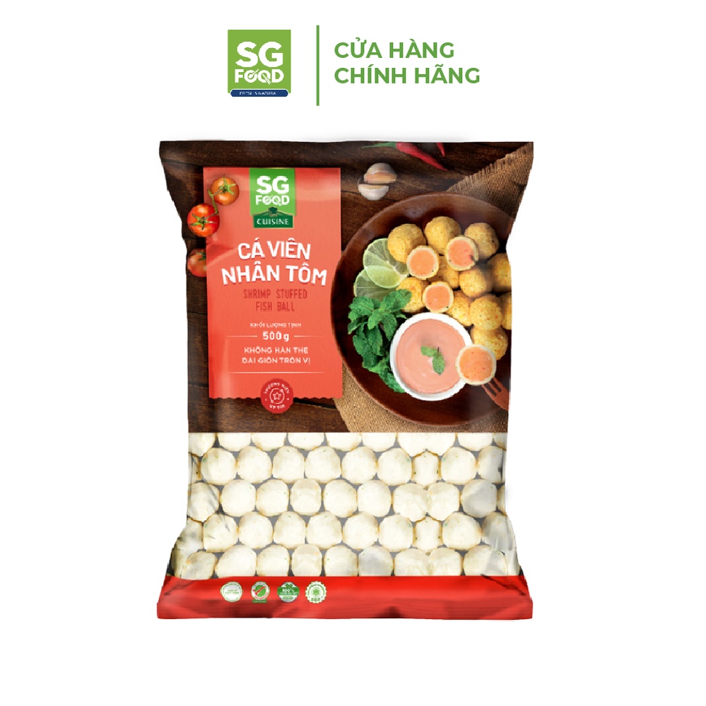 Cá Viên Nhân Tôm SG Food 500G