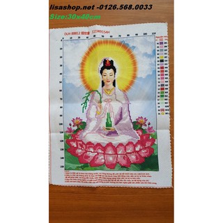 Tranh đã thêu phật quan âm