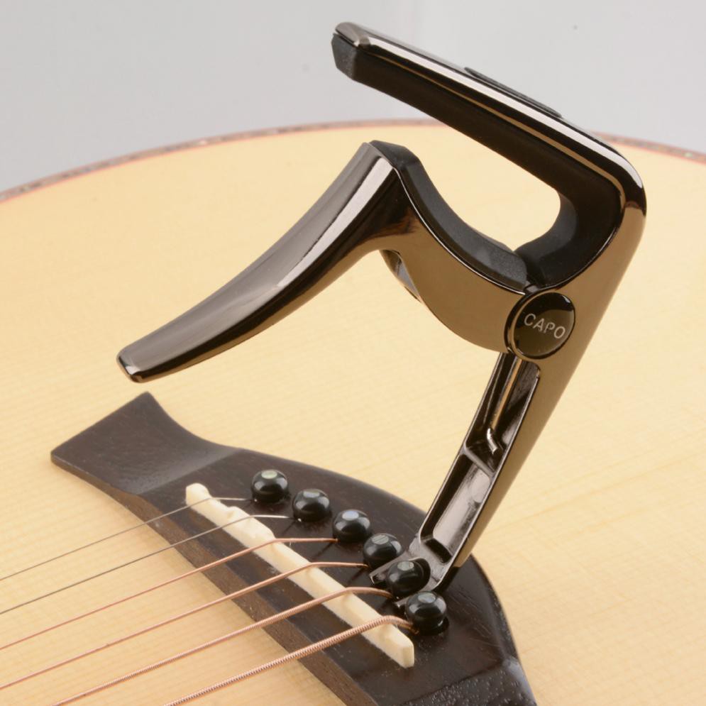 Capo Hợp Kim Kẽm + 3 Nút Chỉnh Âm Cho Đàn Guitar Bass Ukulele