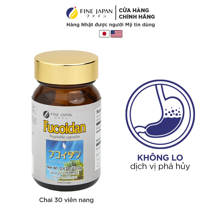 Combo 2 Hộp Fucoidan Okinawa Nhật Bản Hỗ Trợ Điều Trị Ung Thư - Fine Japan Fucoidan 2 Hộp x 30 Viên