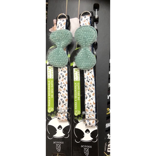 vòng cổ gắn nơ lông bản 1.5cm cho thú cưng