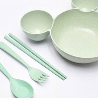Sét bát tập ăn dặm micky cho bé