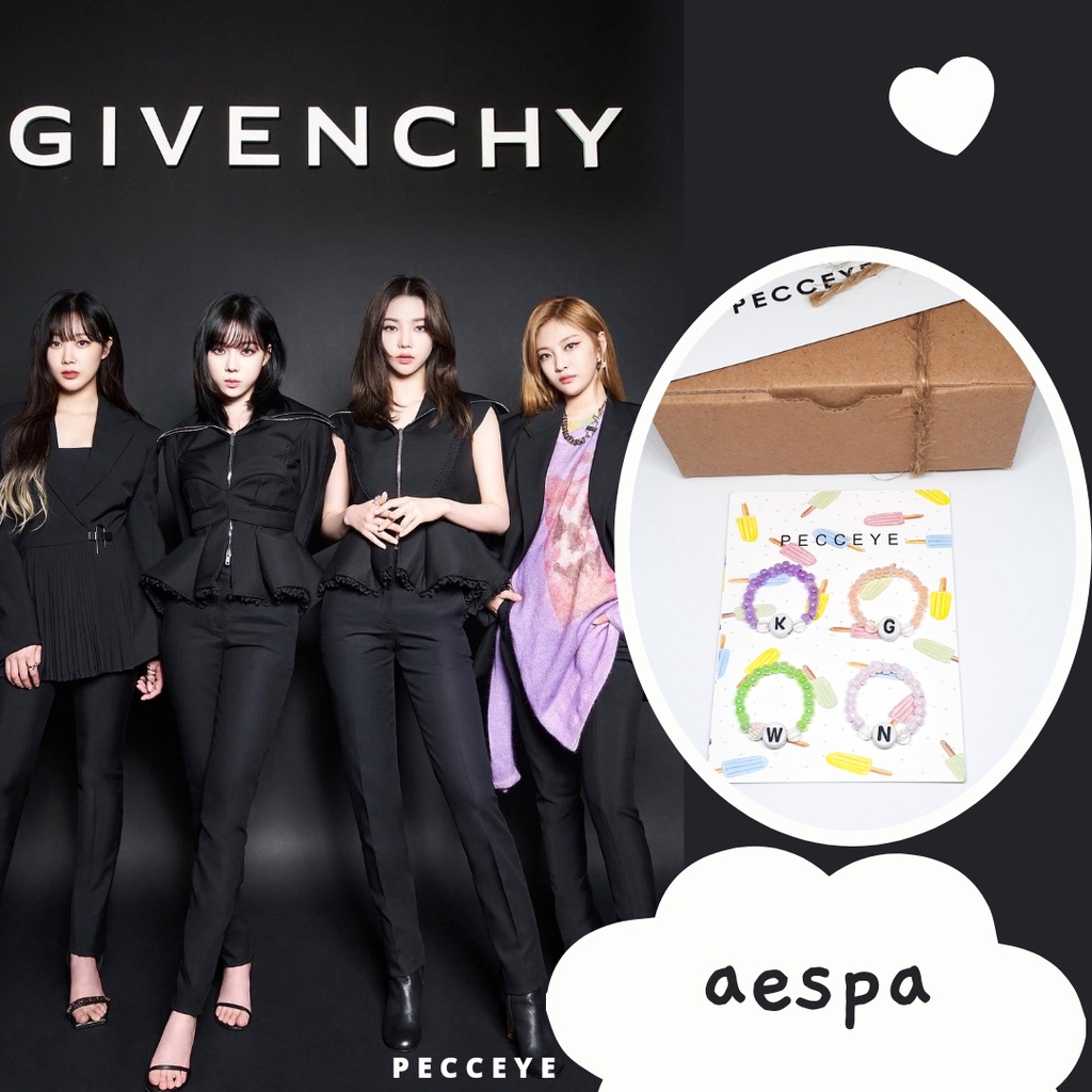 Nhẫn Aespa | Nhẫn Đính Đá Thời Trang Dành Cho Fan Hâm Mộ Nhóm Nhạc Kpop