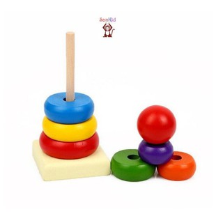 Tháp cầu vồng 7 màu cho bé