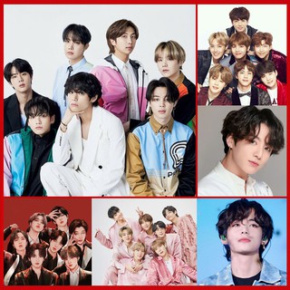 Tranh đính đá BTS tự làm, quà lưu niệm postcard poster BTS