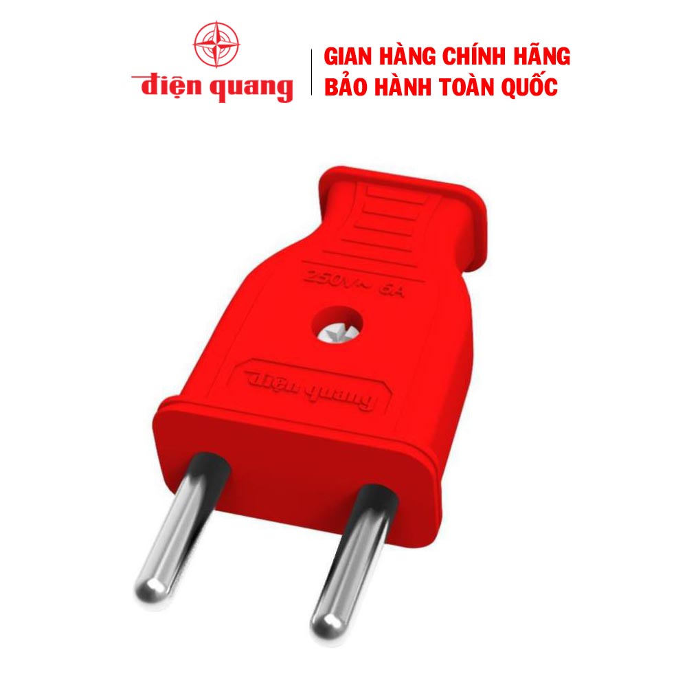 Phích cắm Điện Quang Eco ĐQ ECO EPR01 (chân tròn), bảo hành 12 tháng, điện áp 250V