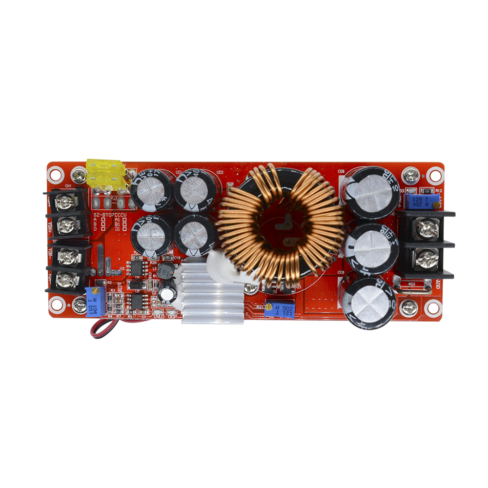 Bảng mạch tăng dòng và điện áp pcbfun DC-DC 1500W 30A 10-60V qua 12-97V