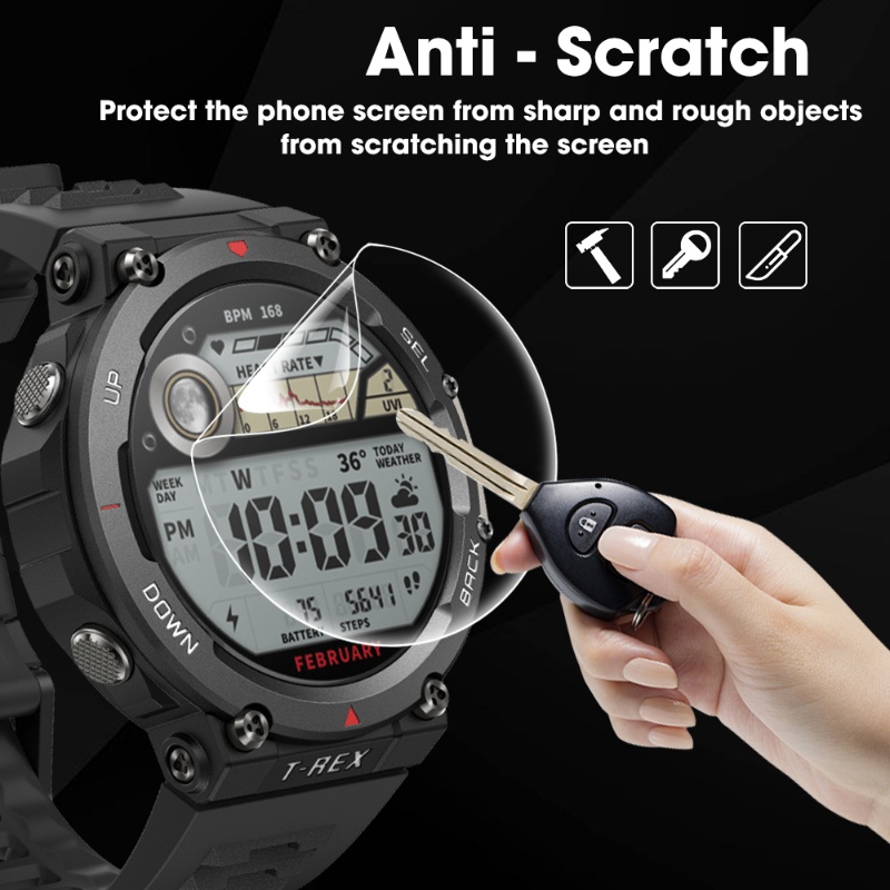 Kính Cường Lực Chống Trầy Cho Đồng Hồ Thông Minh AmazfitT Rex 2
