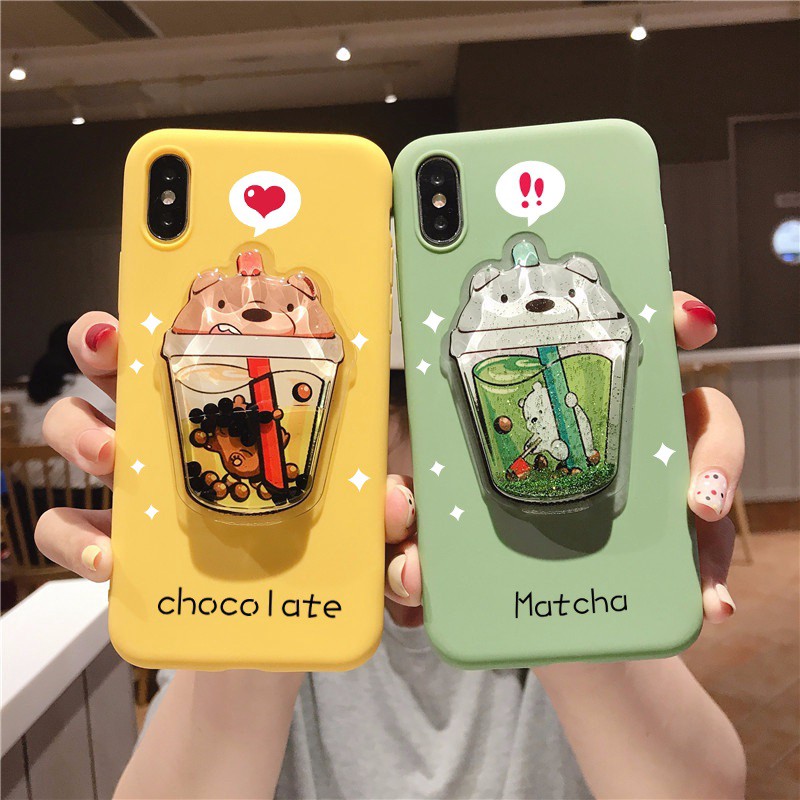 Ốp iphone - Ốp lưng Gấu nước chảy trơn 5s/6/6s/6plus/6s plus/7/8/7plus/8plus/x/xs/xs max/11/11pro max -9G