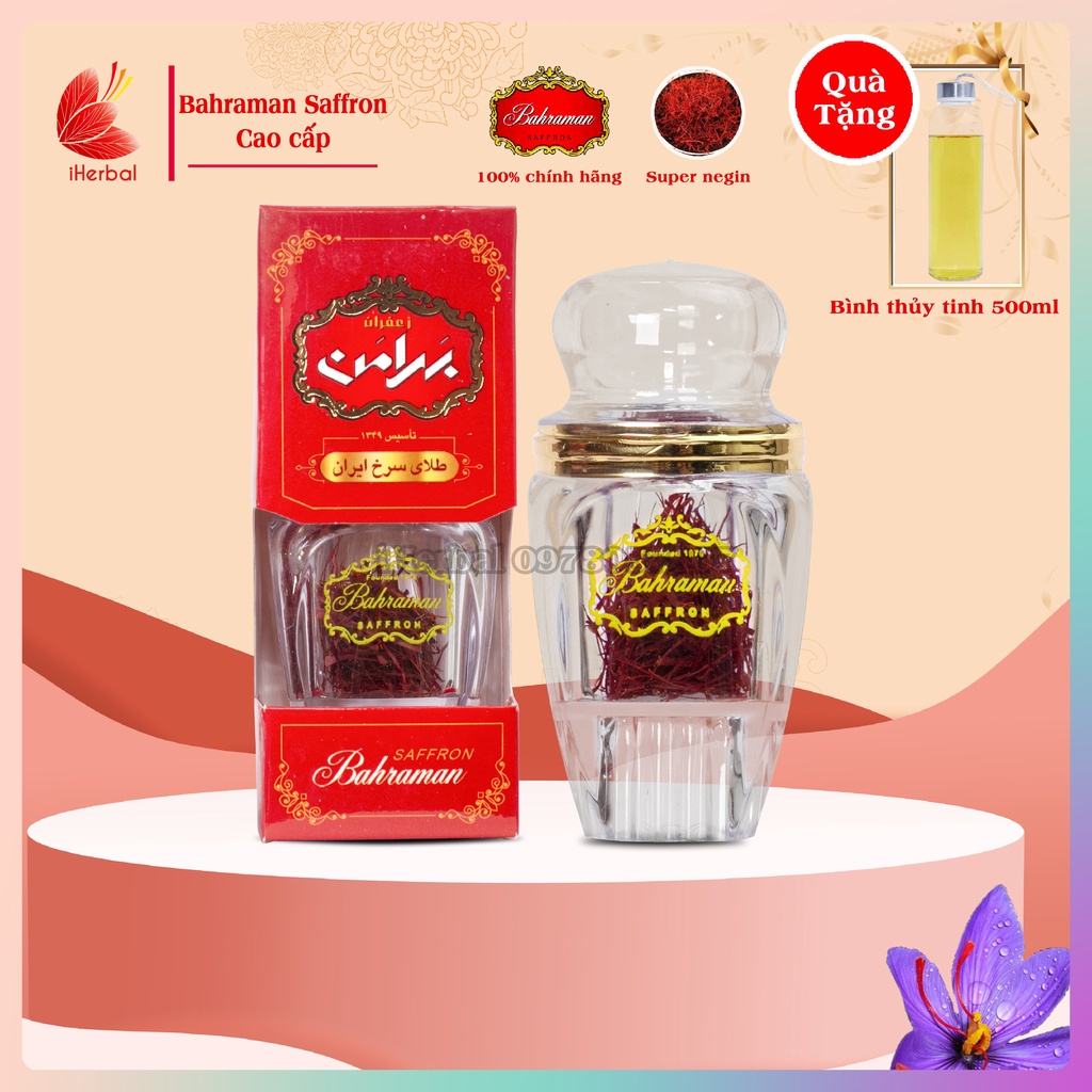 NHỤY HOA NGHỆ TÂY, SAFFRON Bahraman chính hãng Iran loại super negin cao cấp