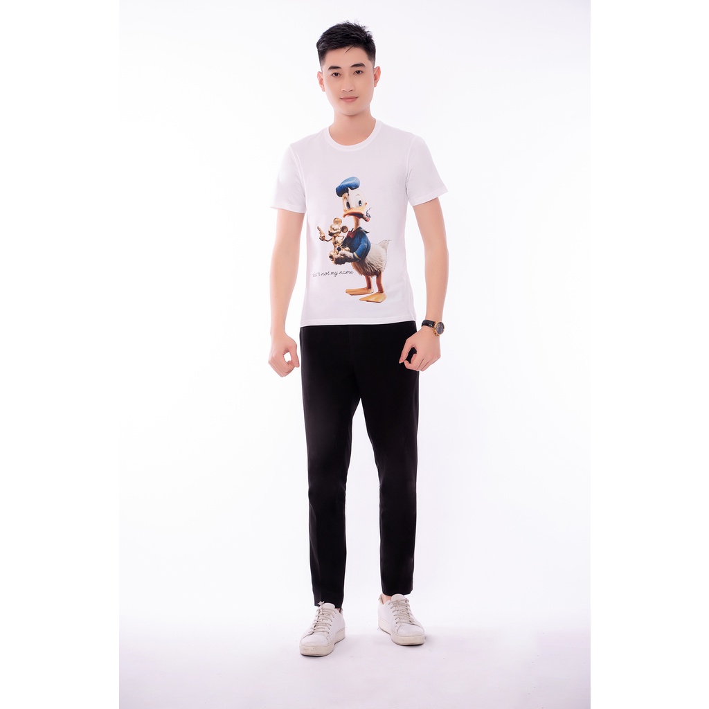Ao Thun Nam Nữ In Vịt Donald Chất Liệu Cotton 100% Co Dãn 4C Thoáng Mát - AC136