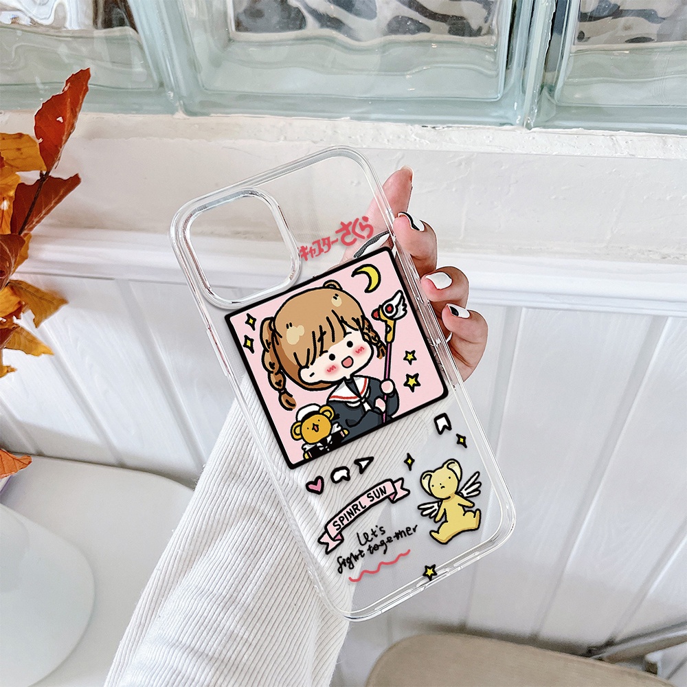 Ốp Điện Thoại Hình Thủ Lĩnh Thẻ Bài Sakura Cho Iphone 11 Pro Max 12 Pro Max 13 Pro Max Mini 6 7 8 6 7plus Se 2020 X Xs Xr 5 4