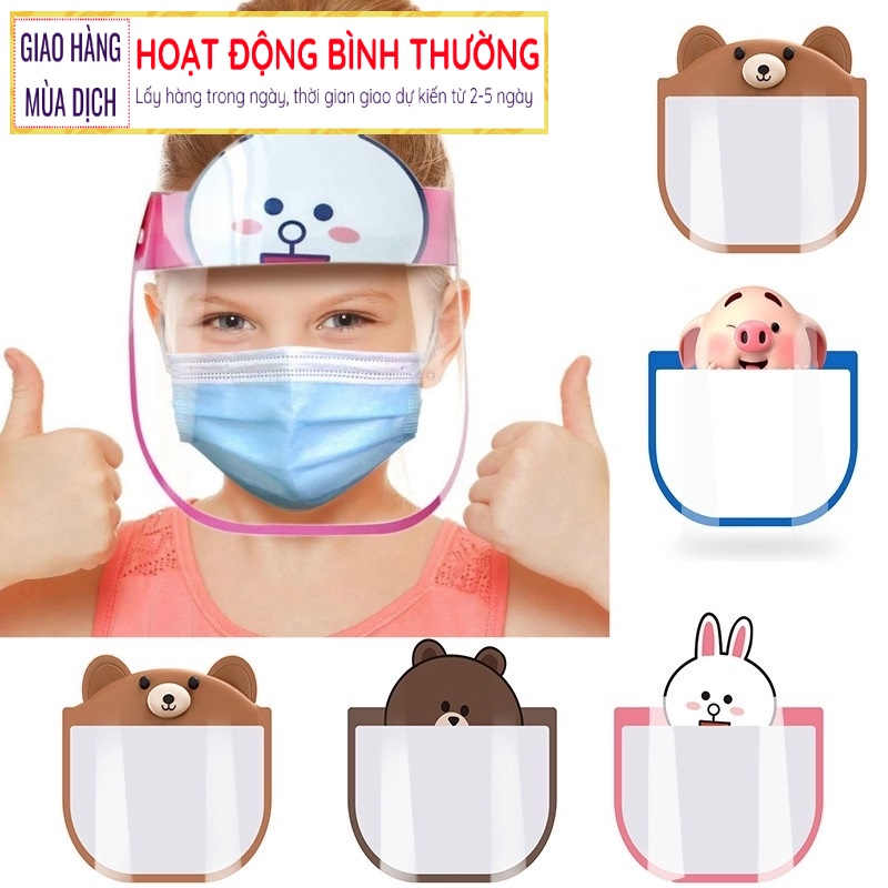 Kính chống dịch, kính chống giọt bắn Faceshield em bé chính hãng BOPA