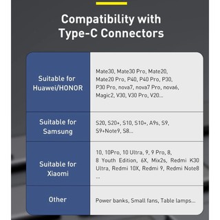 Cáp sạc nhanh USB qua Type C Baseus Cafule Metal 40W