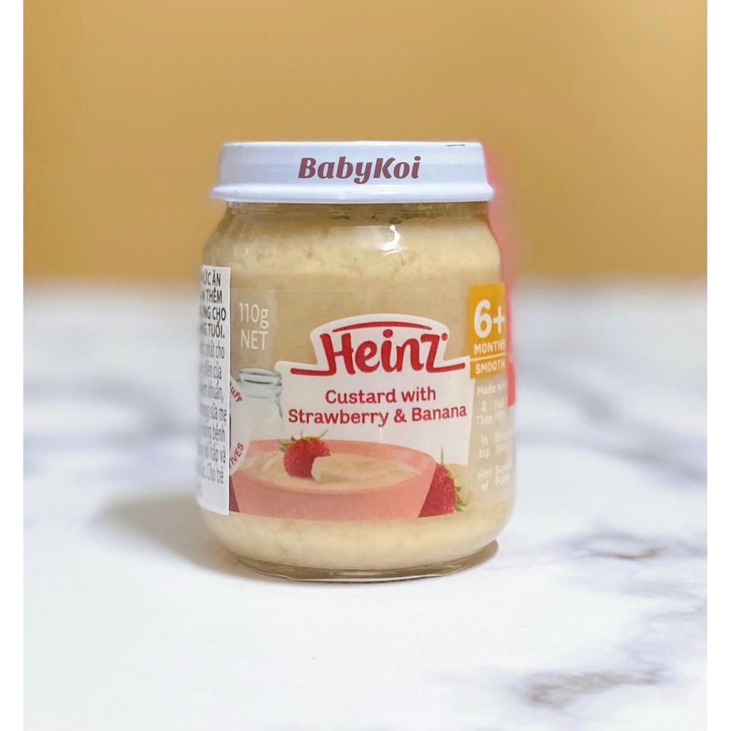 Hoa quả nghiền Heinz hũ thủy tinh 110G cho bé (date 2024)