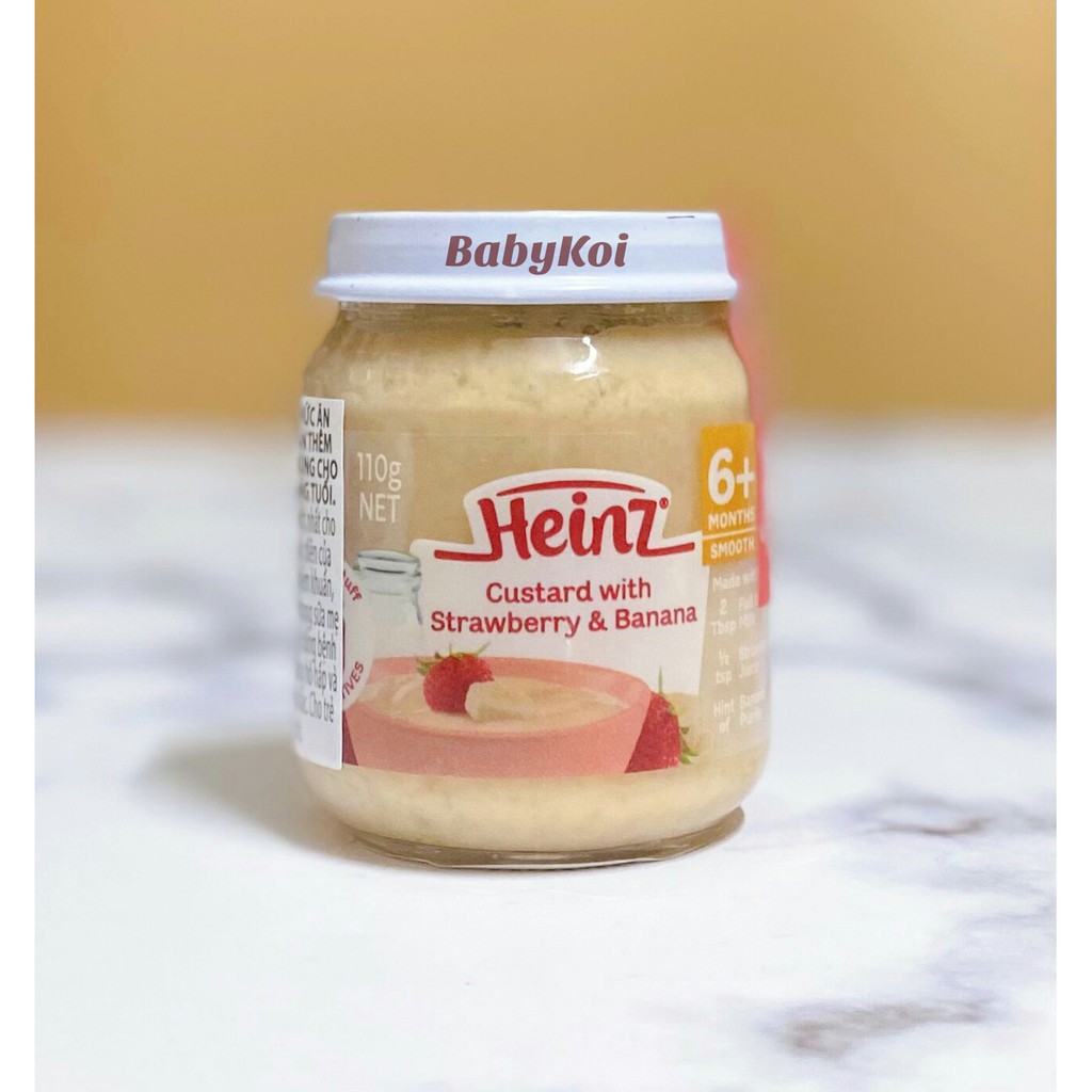 Hoa quả nghiền Heinz hũ thủy tinh 110G cho bé (date 06/2022)