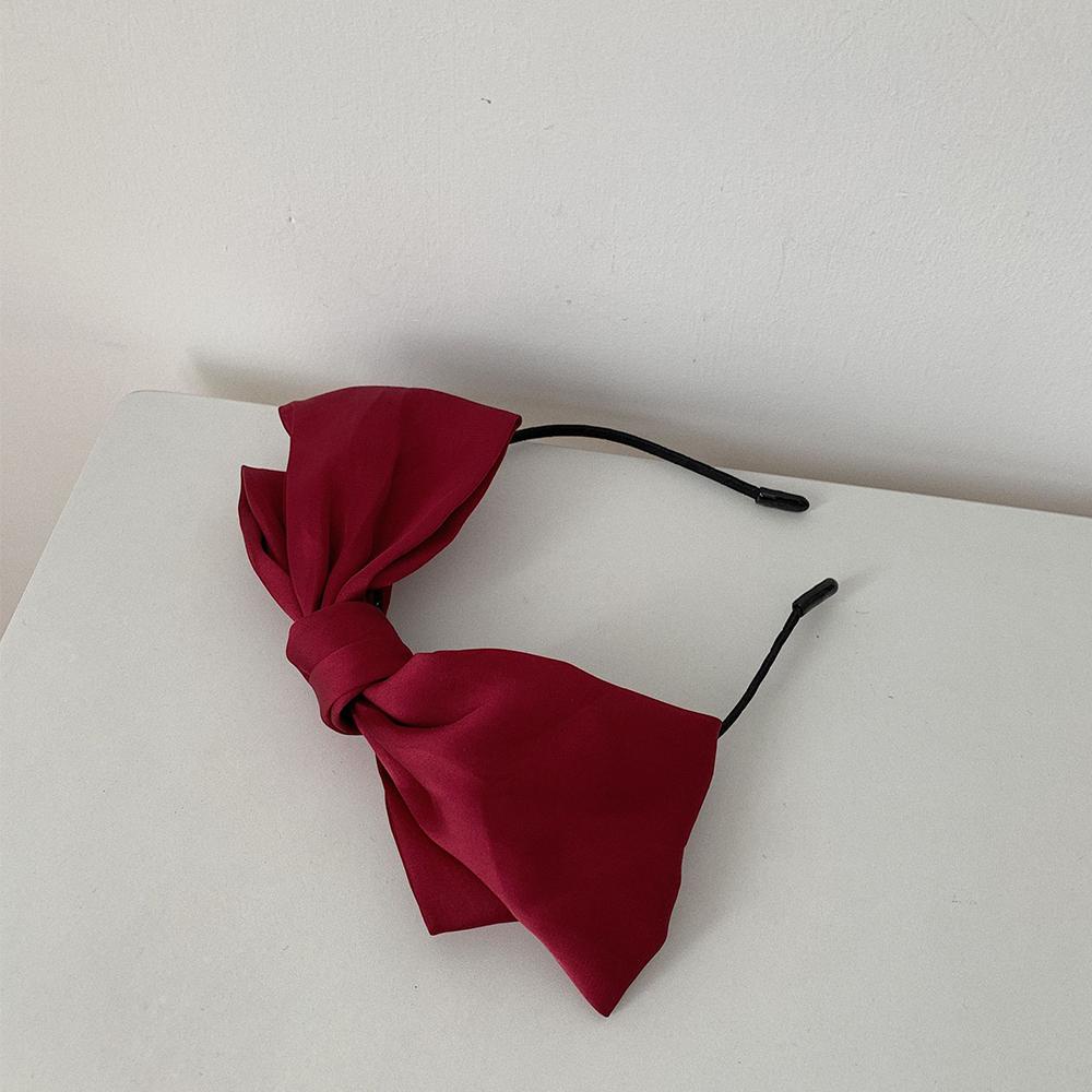 MXGOODS Băng Đô Cài Tóc Đính Nơ Bản Rộng Thời Trang Cho Nữ