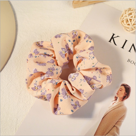 Dây Cột Tóc Scrunchies Vải Nhiều Màu