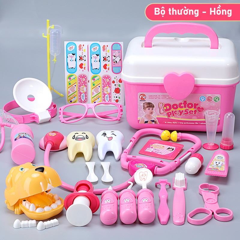 Đồ Chơi Dụng Cụ Y Tế Bác Sĩ Y Tá Nha Sĩ Khám Răng Cho Trẻ Em - Đồ Chơi Giáo Dục Cho Bé Trai Bé Gái A1