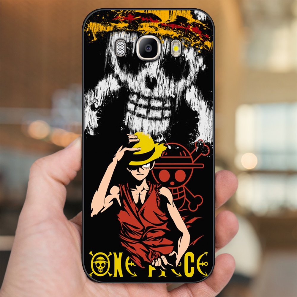 Ốp lưng Samsung J5 2016, J7 2016 viền đen in hình Luffy One Piece