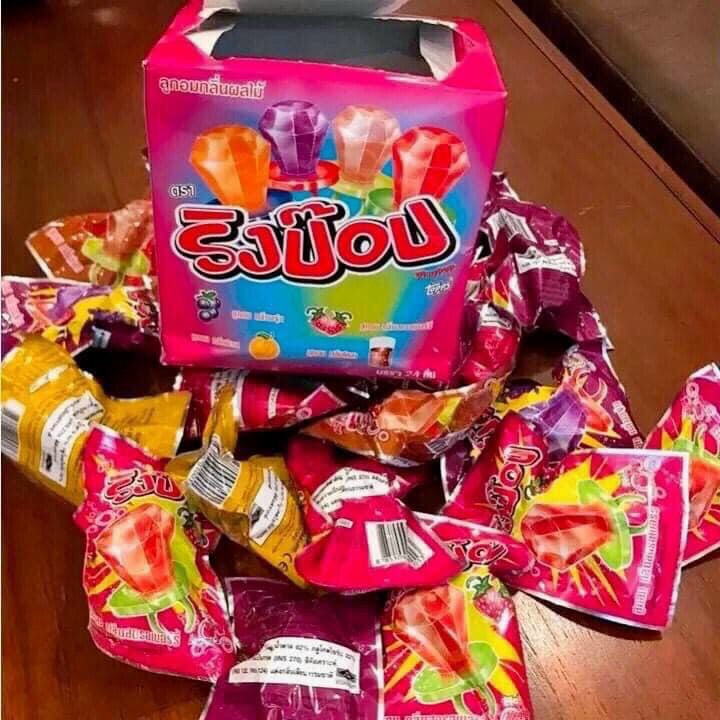 Hộp 24 chiếc kẹo nhẫn kim cương RingPop Thái Lan đủ vị siêu ngon