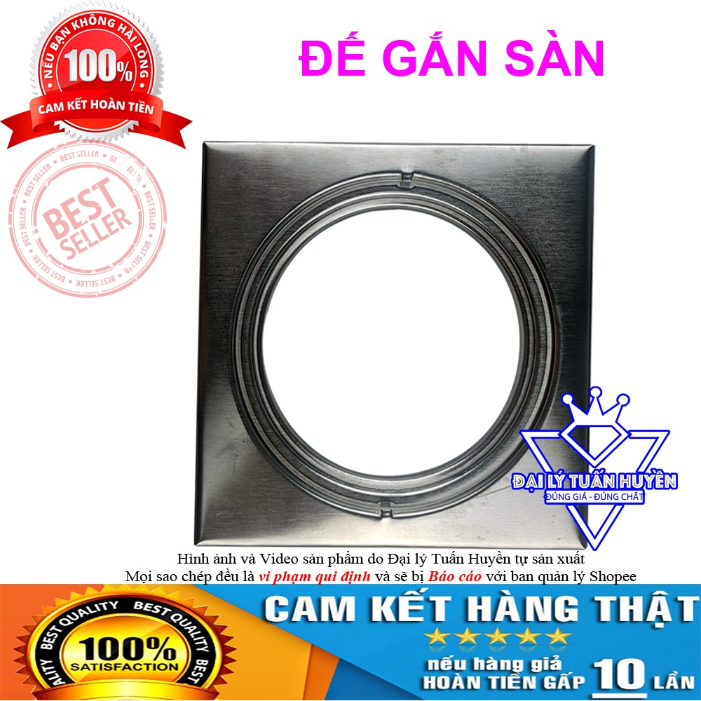 Hộp Ga chặn rác thoát sàn khử mùi phòng tắm – 100% INOX cao cấp