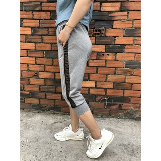Quần nữ phối lưới Jogger lửng CỰC CÁ TÍNH