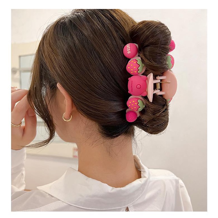 Kẹp Tóc Hình Gấu Hồng Dễ Thương Thời Trang 2022
