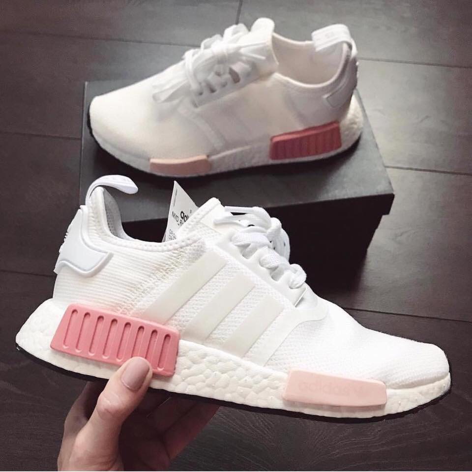 giày adidas NMD r1 trắng hồng