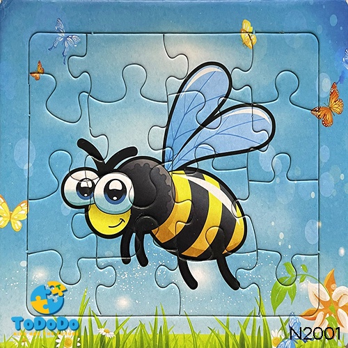 Tranh ghép hình cho bé 16 miếng ghép giúp phát triển tư duy cho bé từ 4-12 tuổi.