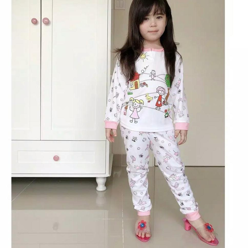 Bộ Đồ Ngủ Pijama Che Nắng Họa Tiết Mèo/Chim Cú/Thỏ Dành Cho Bé Gái 12.12 3 PSG