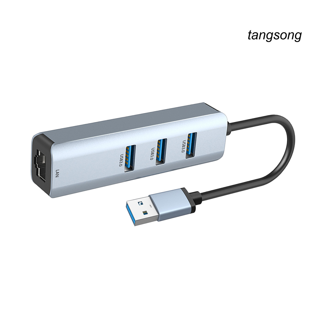 Bộ Chia 3 Cổng Usb 3.0 Hub Sang Rj45 Lan Cho Macbook Mac