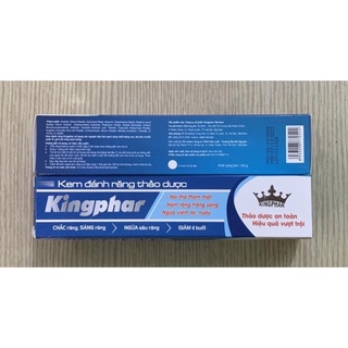 Kem đánh răng thảo dược kingphar - tupe 100g -ngừa sâu răng và giảm ê buốt răng, ngừa viêm lợi.