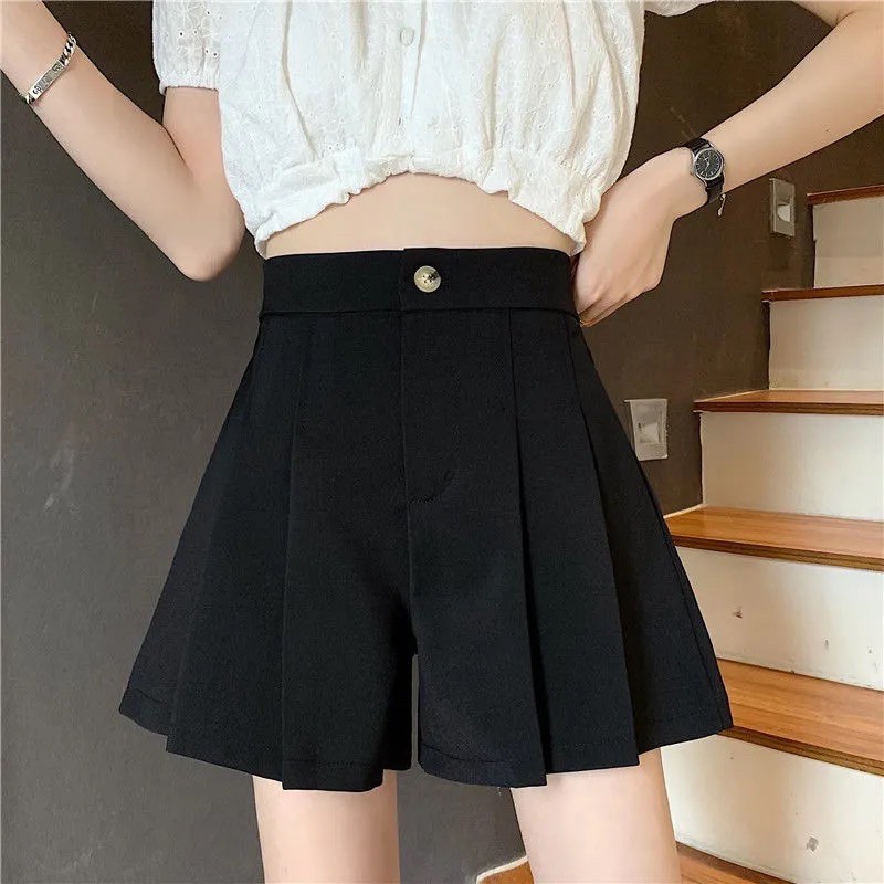 Quần short nữ ống rộng cạp chun m235 (Ảnh thật)
