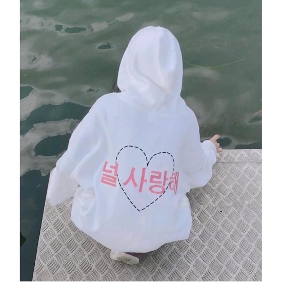 Áo hoodie, áo khoác hoodie nỉ nam nữ cực đẹp in chữ Hàn