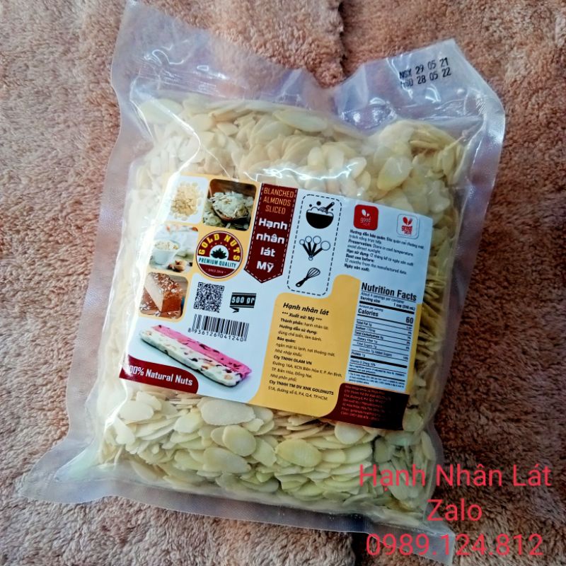 Hạnh Nhân Lát Chia Lẻ 100g/Gói
