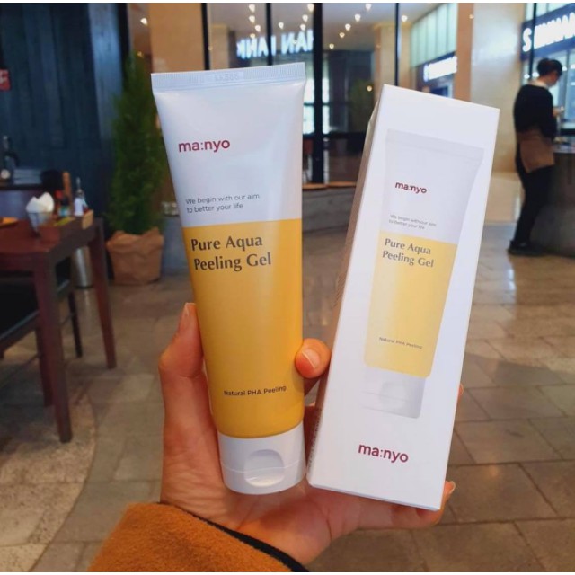 Tẩy da chết cấp nước Manyo  Pure aqua peel / Sạch mụn đầu đen Manyo active refresh herb peel