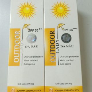 Kem chống nắng Outdoor spf 55+, 50g
