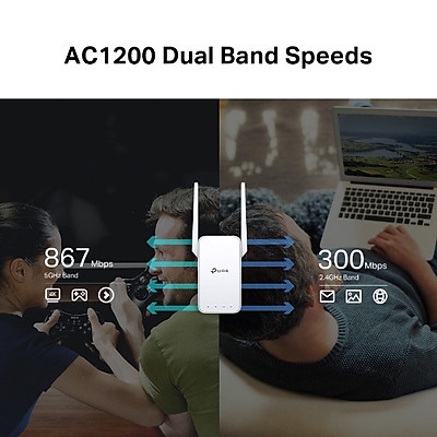 [Hỏa Tốc - HCM] Bộ Mở Rộng Sóng Wifi Mesh TP-Link RE315 Chuẩn AC 1200Mbps | Hàng Chính Hãng | BH 24 Tháng | Mimax Store