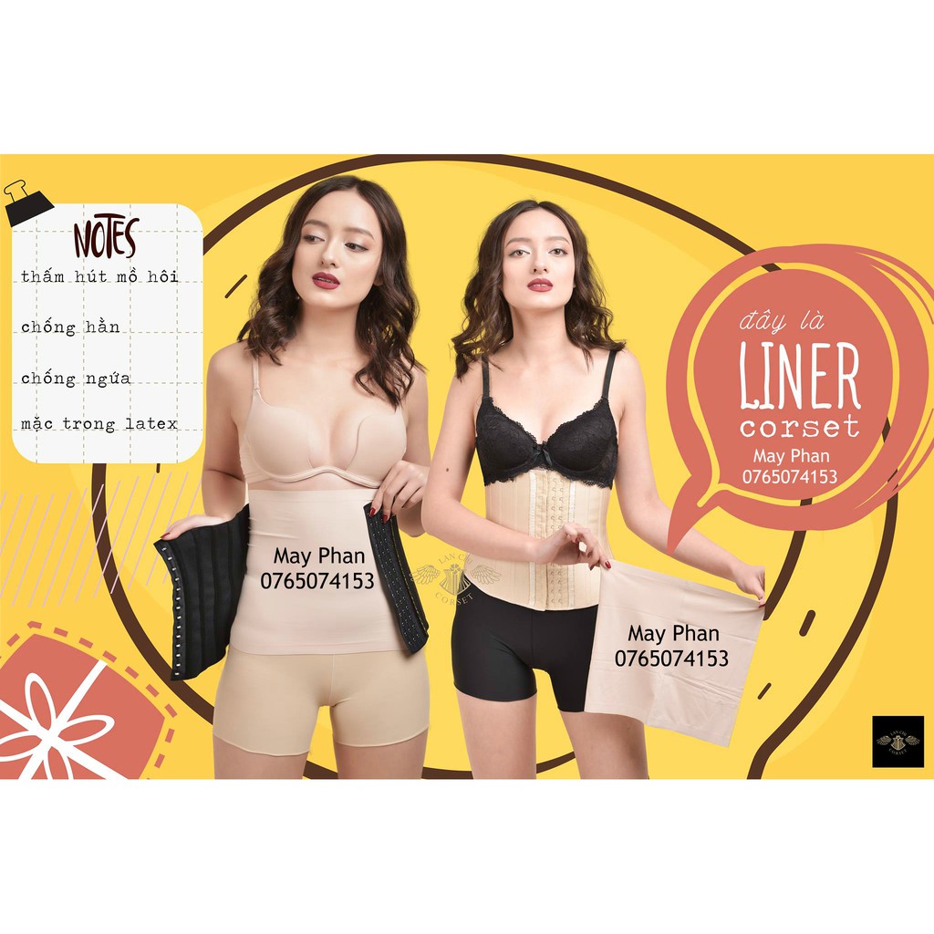 Áo liner áo lót xuất Nhật mặc trong latex corset chống hằn ngứa. thấm hút mồ hôi tốt