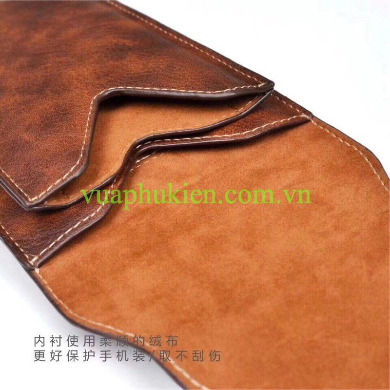 Bao da đeo thắt lưng đa năng chính hãng PULOKA (2 ngăn) Chính hãng