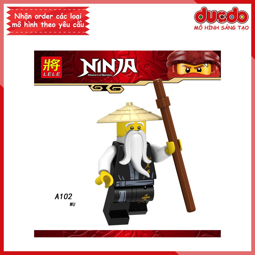 Minifigures các nhân vật Ninjago - Đồ chơi Lắp ghép Xếp hình Mini Mô hình Ninja LeLe A098-A105