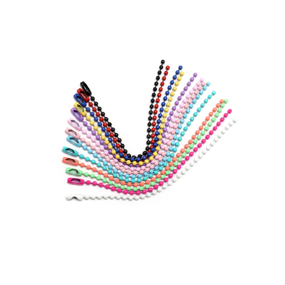 Set 10 Chuỗi Hạt Cườm 2.4mm Dùng Để Làm Móc Khóa Búp Bê