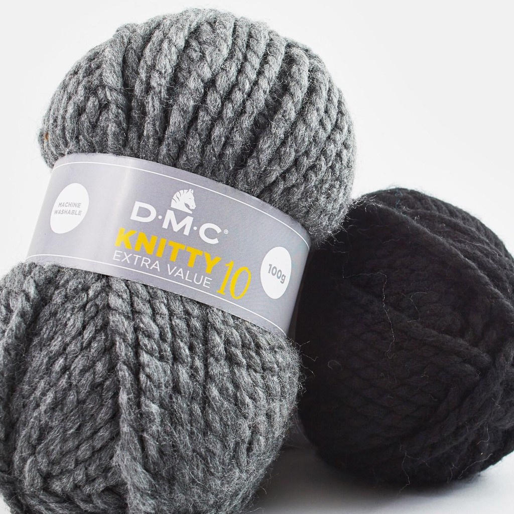 (HN) Cuộn len đan tay AC , Acyrlic đan móc kim 10mm DMC Knitty 10