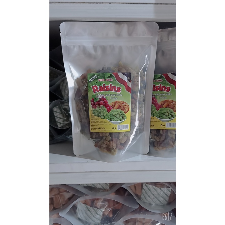 1 kg nho mix 3 vị (nho vàng, nho xanh, nho đen ăn là nghiền)