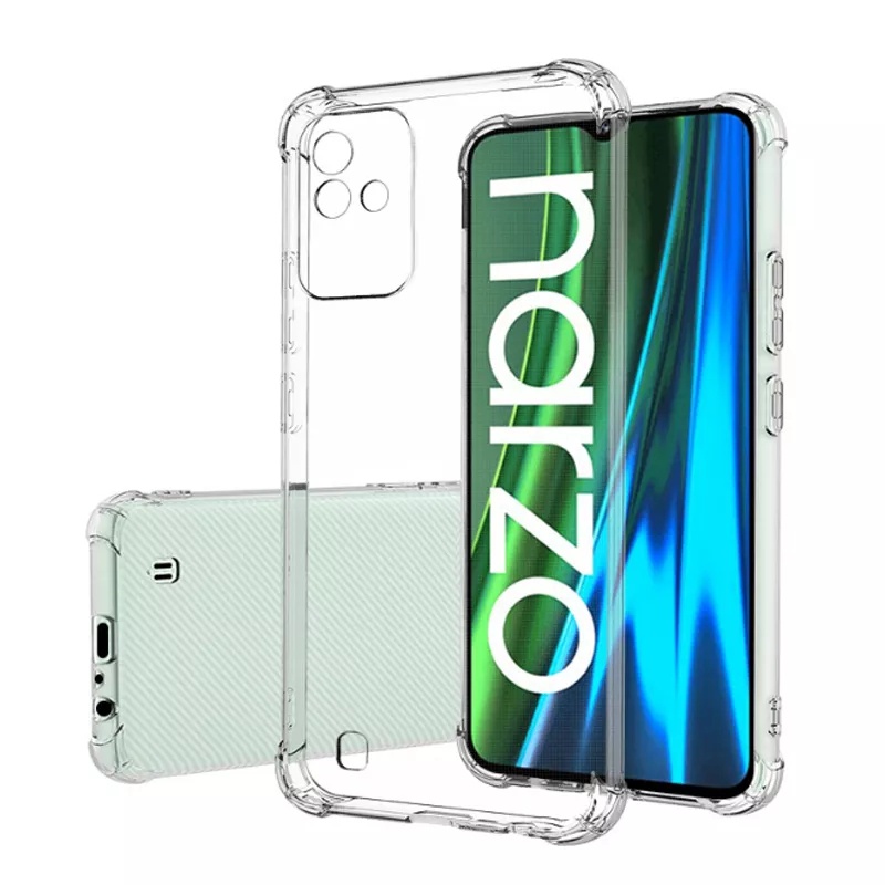 Ốp lưng viền vuông chống sốc trong suốt Cho Realme C55 C53 C51 C35 C33 C31 C30 C30s C25 C25s C25Y C21Y Narzo 50 50i 50A Prime 30 30A 20 20A 10 10A Pro 5G 4G 2023